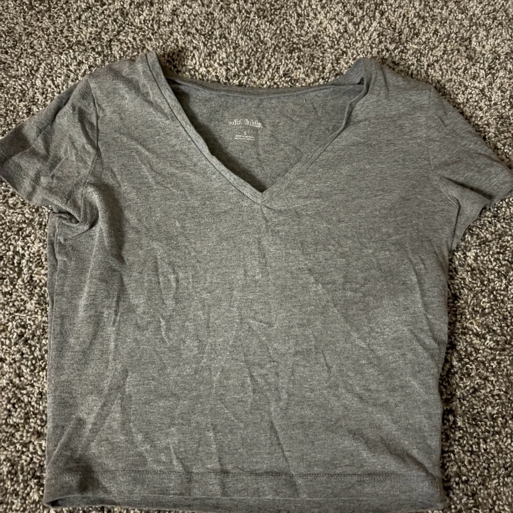 Wild Fable Charcoal V-Neck Tee
